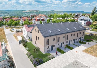 2 Reihenendhäuser: QNG PLUS Neubau-Effizienzhaus 40 in Veitshöchheim