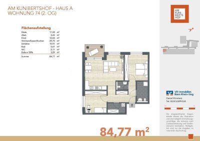 KFW40 - Am Kunibertshof! 3-Zimmer Wohnung Am Kunibertshof