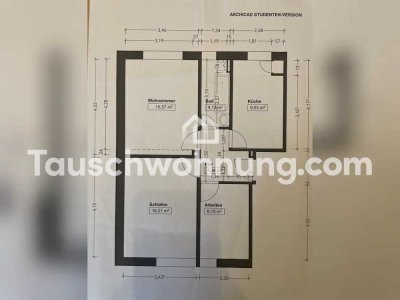 Tauschwohnung: 3.-Zi.Whg Sülz mit Garten gg. günstiger mit Garten o Balkon