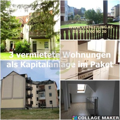 Immobilienpaket - 3 vermietete Wohnungen in Zwickau