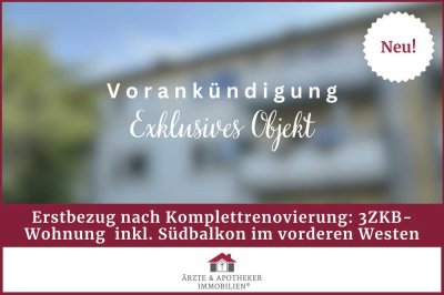 Wohnen im vorderen Westen: Ihre frisch renovierte Wohnung mit Südbalkon