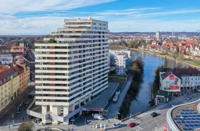 Modernisierte Wohnung mit drei Zimmern sowie Balkon und Einbauküche in Neu-Ulm