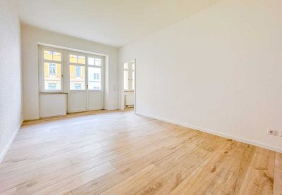 Schöne 2-Raumwohnung im Hochparterre * Balkon * Bad mit Dusche * zentrale Lage * TOP *