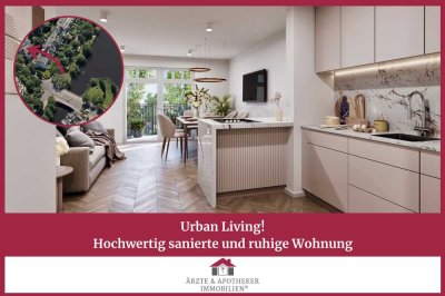 Urban Living!
Hochwertig sanierte und ruhige Gartenwohnung