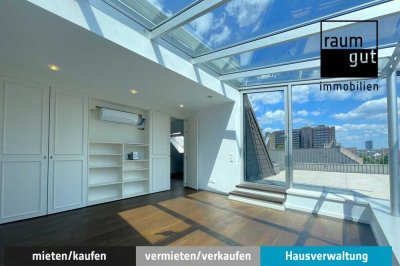 Traumhafte Maisonette über den Dächern von Düsseldorf - riesige Dachterrasse & neue Einbauküche