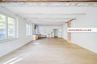 IMMOBERLIN.DE - Wohnen & Arbeiten in Ruhelage! Modernisierte Remise mit Loftcharakter