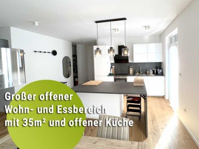 Exklusive, helle, barrierearme Wohnung mit hohen Decken & E-Tanksäule in sehr ruhige Lage