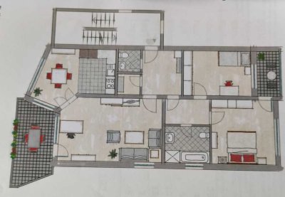 3-Zimmer-Wohnung mit 2 Balkonen und EBK in Aegidienberg