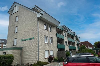 Büsum: Gemütliche 2 Raum Wohnung mit großem Balkon nahe der "Perlebucht" auf Eigenland