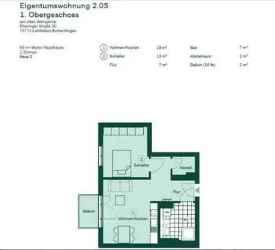 Exklusive 2-Zimmer-Wohnung mit geh. Innenausstattung mit Balkon und EBK in Leinfelden-Echterdingen