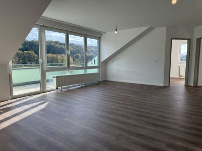 Erstbezug nach Sanierung: Wunderschöne 4-Zimmer-Wohnung mit großer Sonnenterrasse und Grünblick