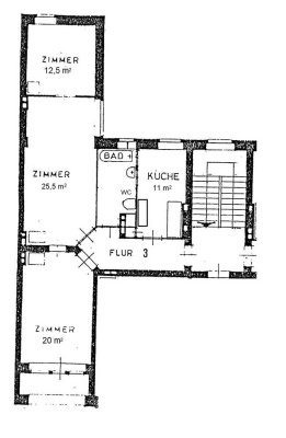 Große 3-Zimmer-Wohnung mit Loggia und EBK in Berlin Reinickendorf