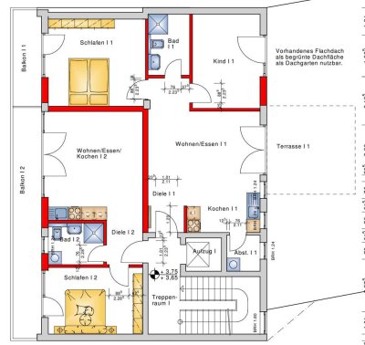 Provisionsfrei! Erstbezug! Exklusive Wohnung! Mit großer Terrasse in zentraler Lage - Worms