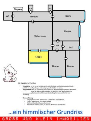 Schöne gut eingeteilte Wohnung mit unverbaubarem Panorama und top-zentraler Lage in Korneuburg!