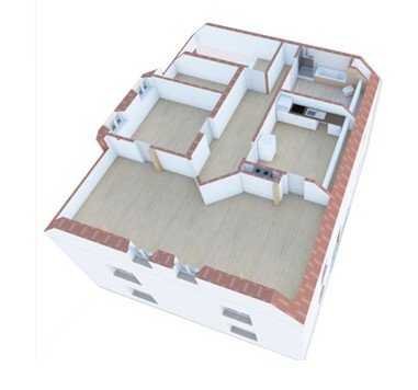 Schöne 2-Zimmer-Dachgeschosswohnung im Ortskern von Gangkofen