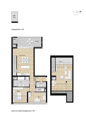 4-Zimmer Neubau Maisonette-Wohnung mit Terrasse