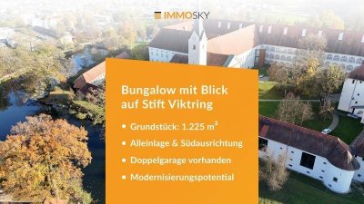 Naturparadies in Alleinlage  Bungalow mit Blick auf Stift Viktring