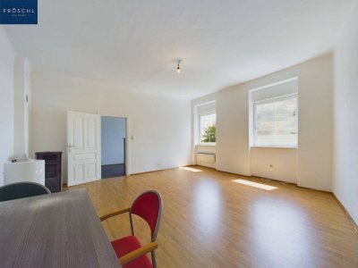 Top 14 - OG - Wohnungseigentum im Altbau für SMALL BUDGET - Helle 2-Zimmer-Wohnung mit Gartenblick und Schwedenofen