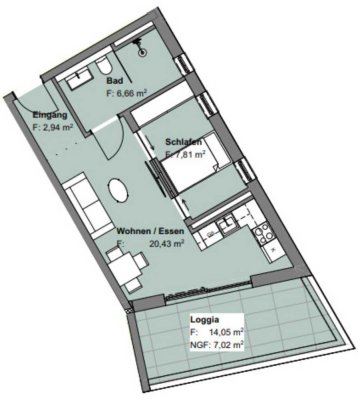 Erstbezug mit Balkon: Stilvolle 2-Zimmer-Wohnung mit luxuriöser Innenausstattung in Gaimersheim