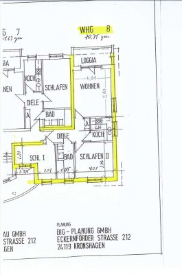 Geschmackvolle 3-Zimmer-Wohnung mit gehobener Innenausstattung mit Balkon und EBK in Rendsburg