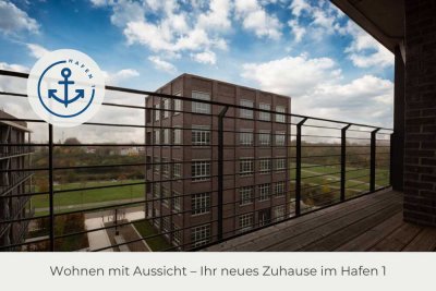 ** Hafen 1 | Exklusive Dachgeschoss-Wohnung | große Loggia |  Parkett | Offene Küche | Aufzug **