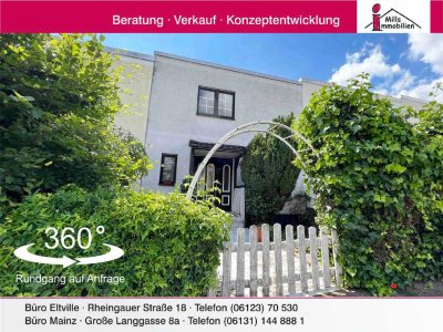 Schönes Einfamilienhaus mit Terrasse und hübschem Garten