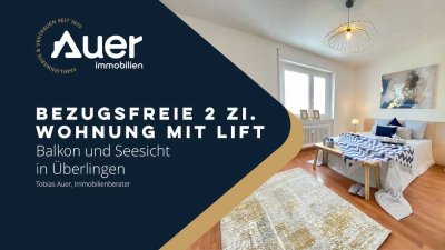 bezugsfreie 2 Zi. Wohnung mit Aufzug, Balkon und Seesicht in Überlingen