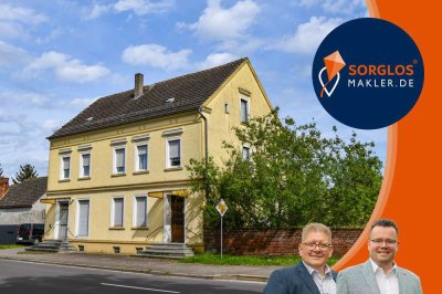 Zweifamilienhaus mit Gewerbe an der Elbe