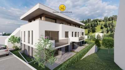 Moderner Neubau in der Natur: Mehrfamilienhaus mit 8 Einheiten