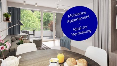 Für Investoren - ideale Wohnung für Kurzzeitvermietungen und für Wohnen auf Zeit!