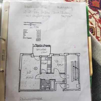 Perfekt für Singles - Helle 2-Zi-Wohnung mit großem Balkon zum grünen Innenhof und EBK