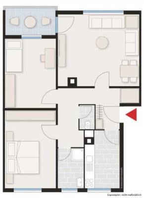 Modernisierte (in 2022) 3-Zim-Wgh. mit Balk,./Loggia, Einbauküche, Stellplatz, Keller in Oberkochen