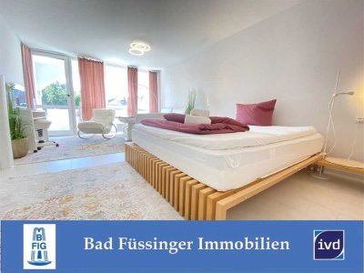 Schmuckstück in der Kurwohnanlage Schloss Kirchham!
Ferienappartement mit Thermalbad im Hause.