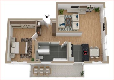 2,5 Zi-Etagenwohnung! WHG 5
TOP Ausstattung! Top Energiewert KFW40EE