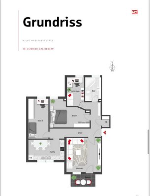 Familienfreundliche 4-Zimmer-Wohnung mit
gemütlicher Wohnküche und herrlichem
Balkon