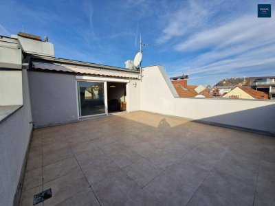 Jakoministraße 17/10 - Teilmöblierte Maisonette mit einer großzügigen sonnigen Dachterrasse in zentraler Lage