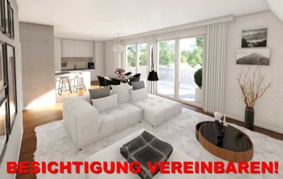 5-Zimmer-Maisonette mit großem Balkon und Blick in die Hausgärten