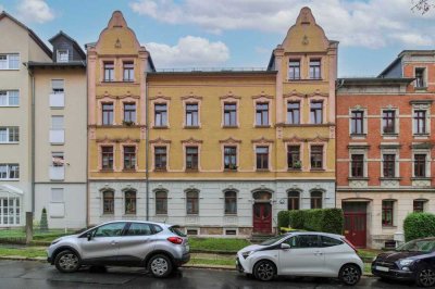 Für Kapitalanleger: Vermietete 3-Zimmer- Altbau-Wohnung mit Balkon in Chemnitz Hilbersdorf