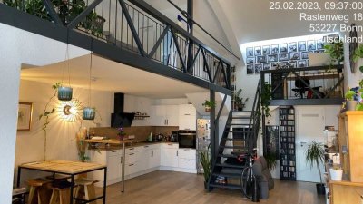 2-Zimmer-Loft-Wohnung mit Balkon in ehemaligen Industriegebäude