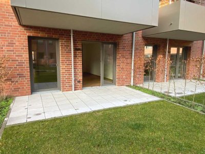 3-Zimmer-Neubauwohnung mit Terrasse und Garten!