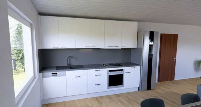 Wohnung mit dreieinhalb Zimmern, EBK und Balkon in Bretten