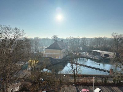 3,5-Zimmer Altbauwohnung mit unverbaubarem Weitblick über die Isar