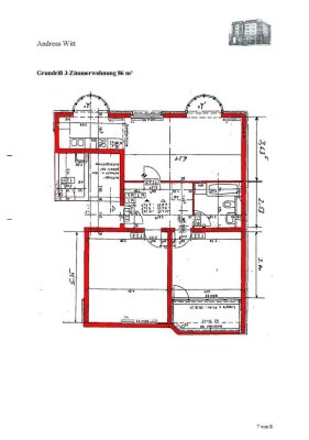 Geschmackvolle 3-Raum-Dachgeschosswohnung mit geh. Innenausstattung mit EBK