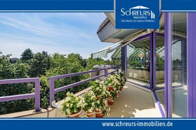 Exklusives und sonnenverwöhntes Penthouse im Krefelder Tiergartenviertel!