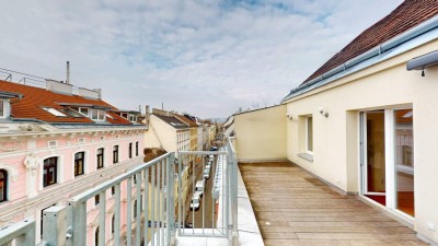 Elegante Dachgeschosswohnung mit zwei Terrassen, moderner Ausstattung und bester Verkehrsanbindung