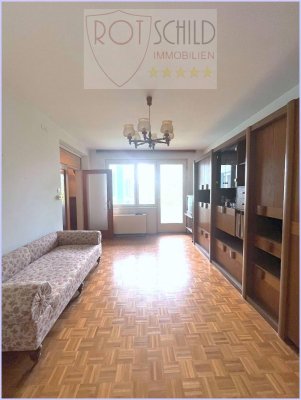 **Günstige 3 Zimmer Wohnung in guter Lage** Garten,2 Schlafzimmer, Loggia, Parkplatz,,...