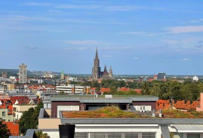 Ulmer Penthouse-Juwel mit einmaliger Dachterrasse und Panoramablick über ganz Ulm.