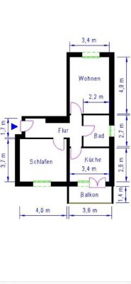 Nachmieter*in ab 01.05.2025 für freundliche 2-Zimmer-Wohnung mit Balkon in Magdeburg gesucht