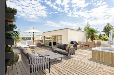 Traumhaftes Penthouse mit Dachterrasse und Blick auf die Nikolaikirche