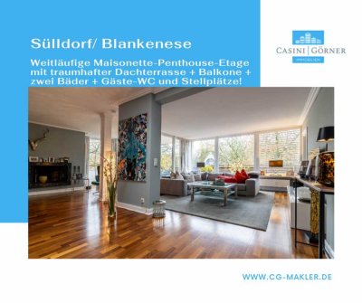 Sülldorf/ Blankenese - Weitläufige Maisonette-Penthouse-Etage mit traumhafter Dachterrasse!